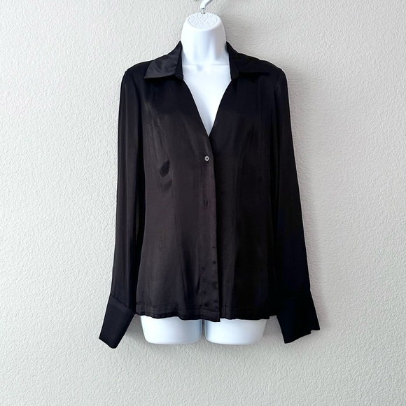 Forever 21 Tops - Elegant Satin Button Down Top